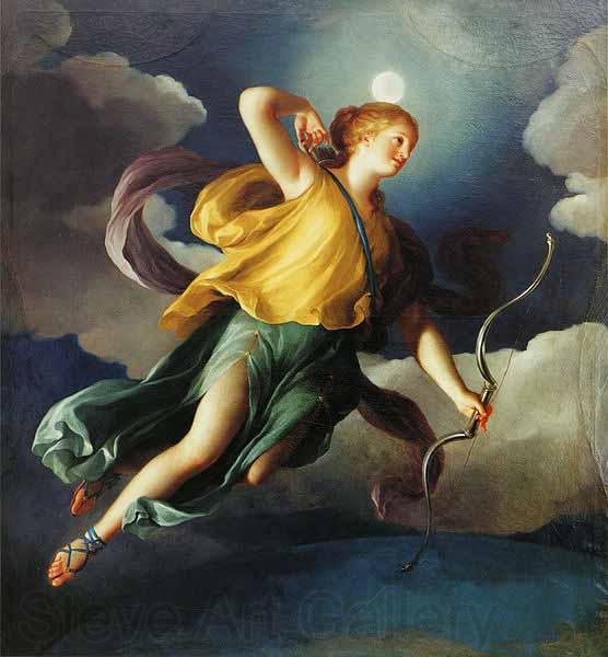 Anton Raphael Mengs Diana as Personification of the Night by Anton Raphael Mengs. Norge oil painting art